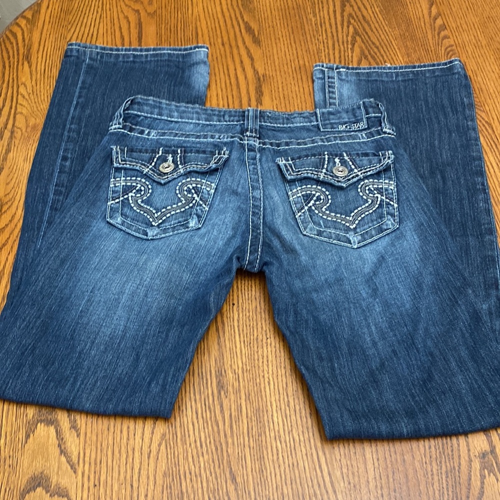 Big Star Remy Low Rise Stretch Boot Cut Jeans - Picture 2 of 11